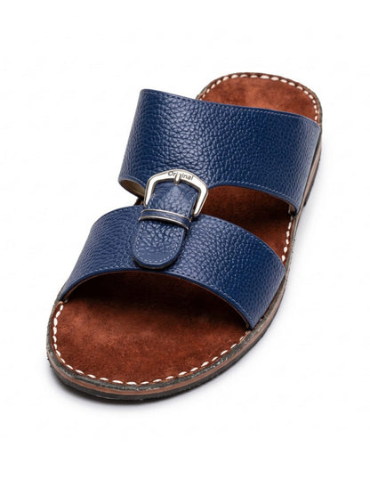 Classic Leather Arabic Sandals for Men – Blue