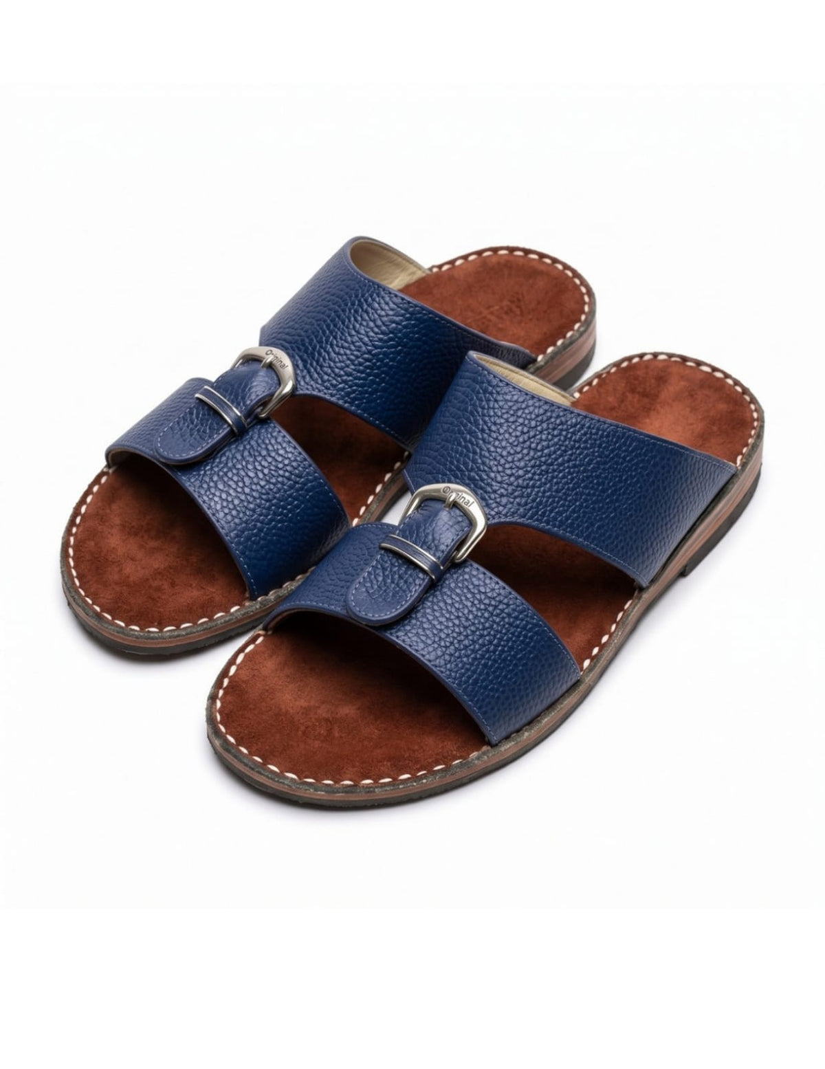 Classic Leather Arabic Sandals for Men – Blue