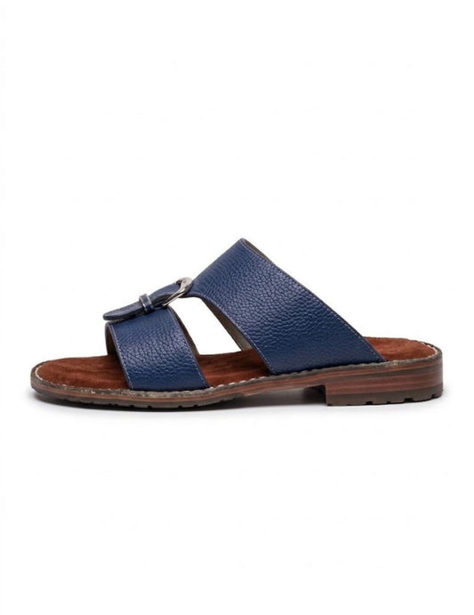 Classic Leather Arabic Sandals for Men – Blue
