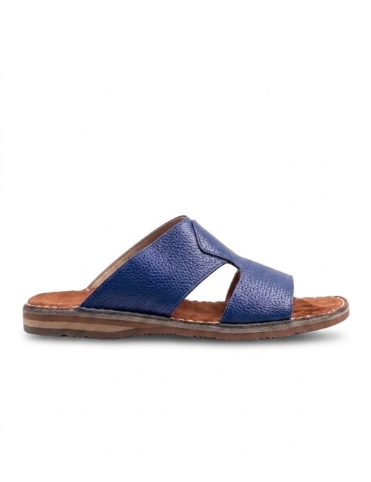 Classic Leather Arabic Sandals for Men – Blue