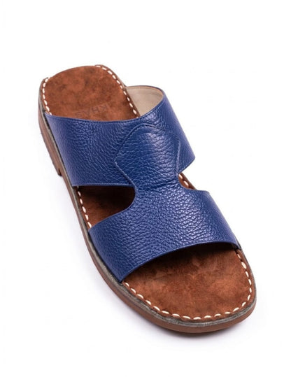 Classic Leather Arabic Sandals for Men – Blue