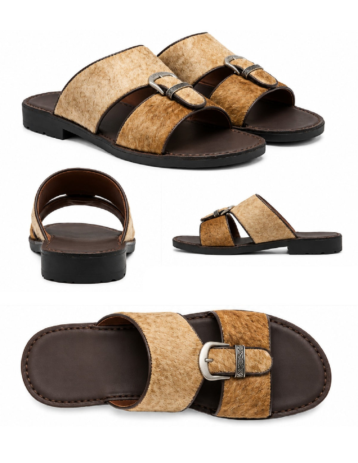 Classic Leather Arabic Sandals for Men